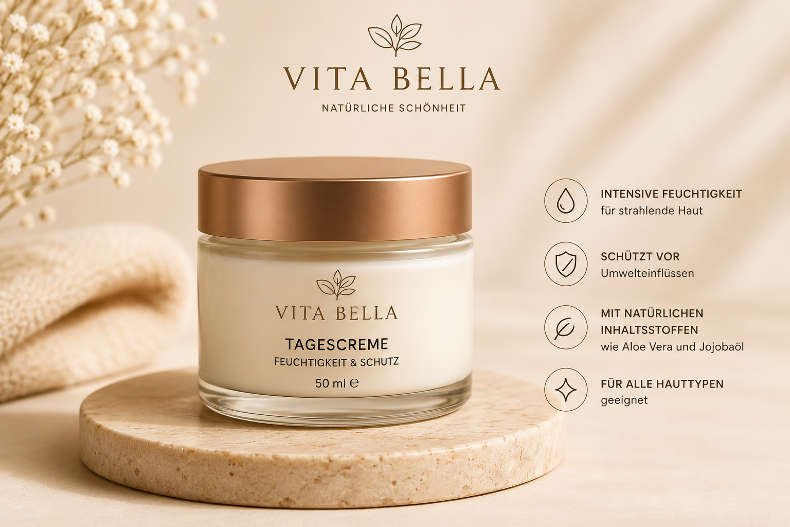 VITA BELLA  Premium Tagescreme, 50ml.
